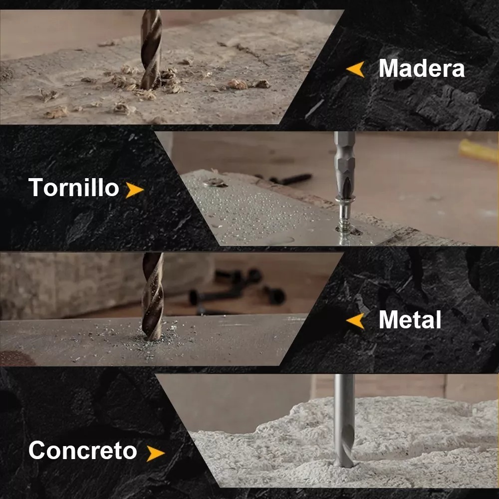 Taladro Atornillador Inalámbrico Nanwei 2batería D Litio 21v Color Gris.