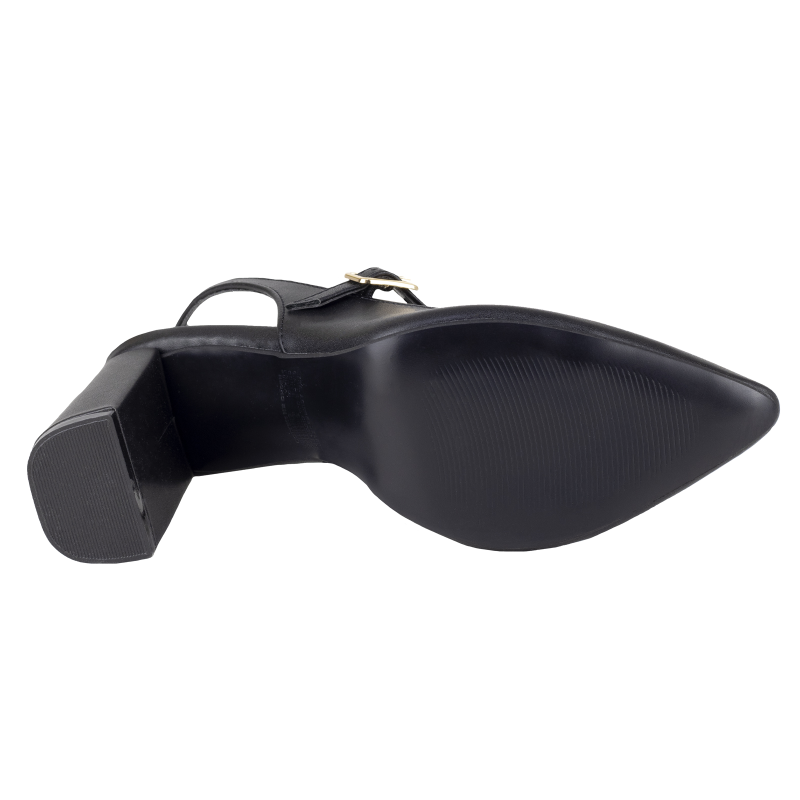 Zapatilla Mujer Destalonada Tacon Lady Paulina 26804 Negro.