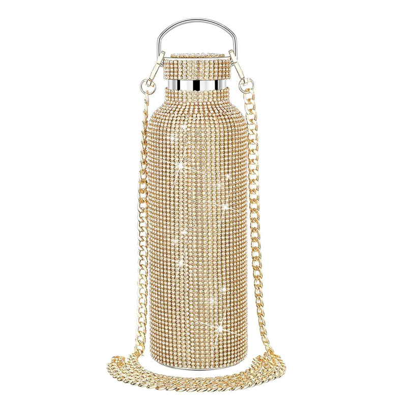 BOTELLA TERMO DIAMOND BLING ACERO INOXIDABLE.