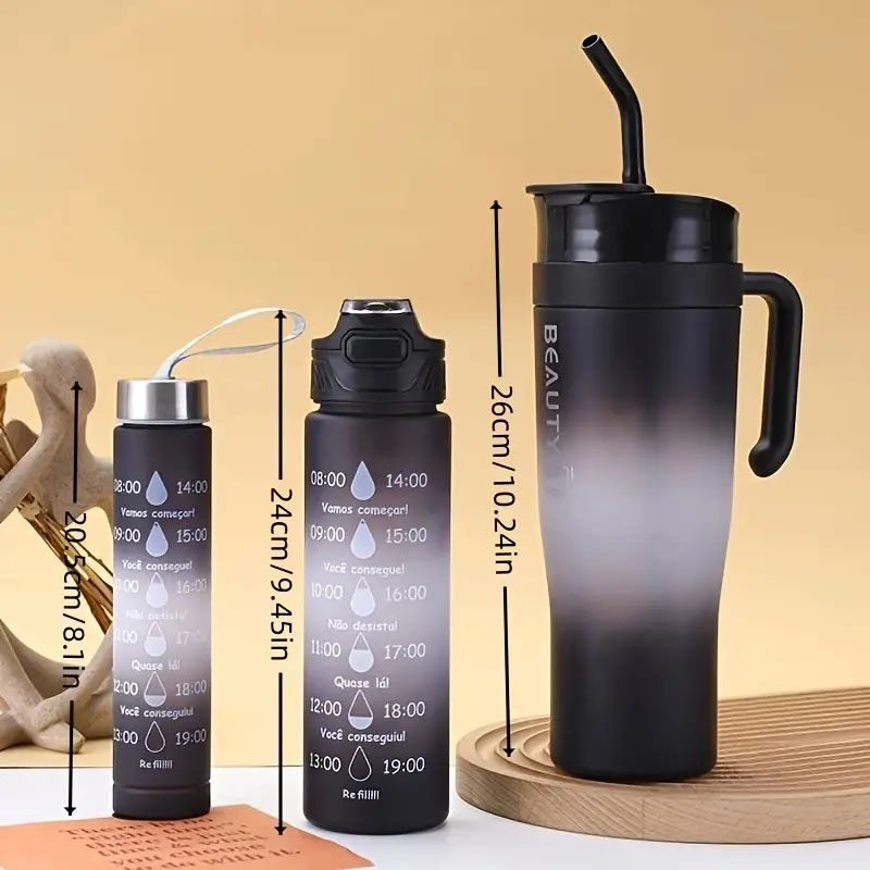 JUEGO DE BOTELLAS MOTIVADORAS TARRO .