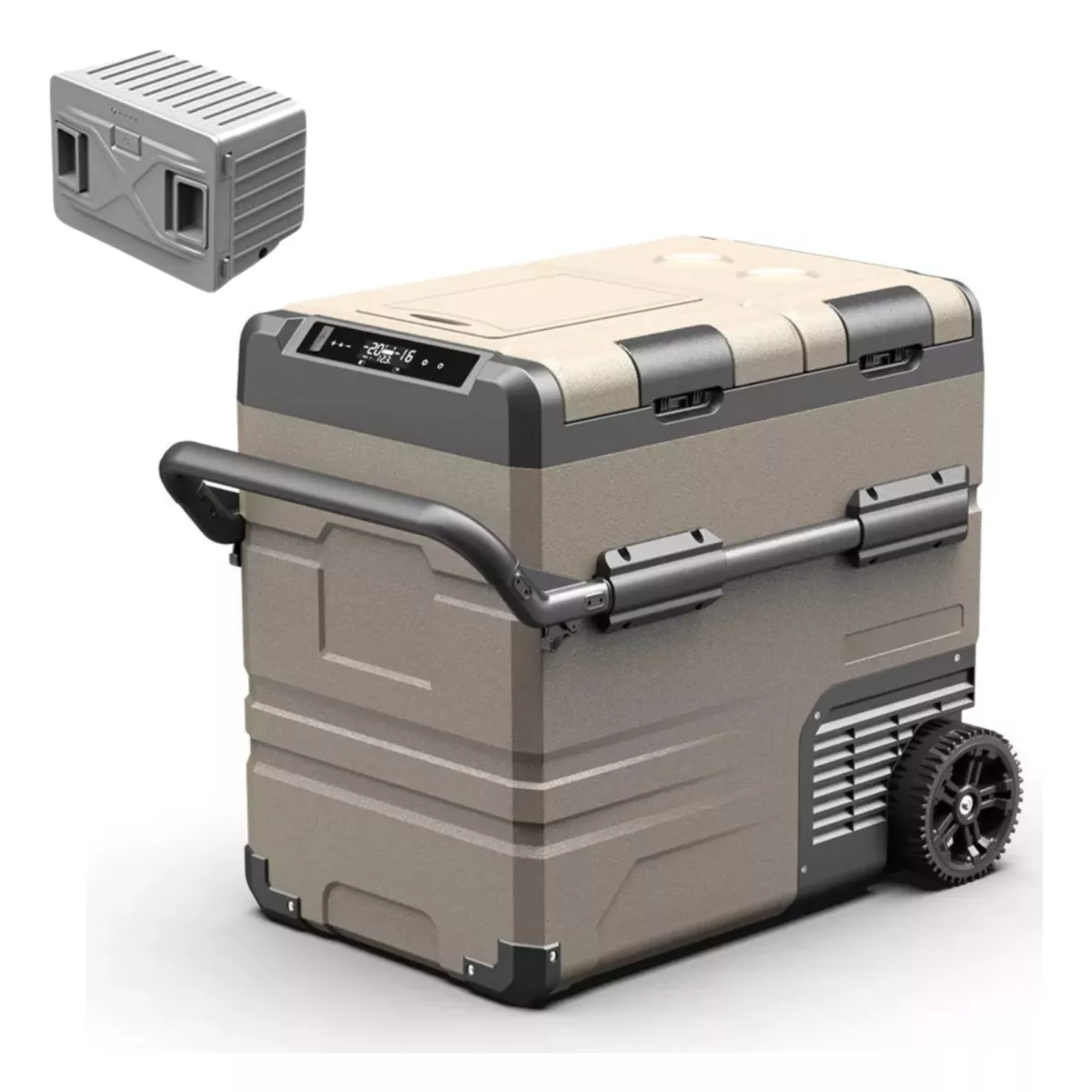 Mr. Gadgets Refrigerador Hielera Portátil Con Batería 36.7 L 12v -20º C Refrigerador Portátil con Batería Hielera Portátil con Congelador Refrigerador Eléctrico, Enfriador Portátil con Batería
