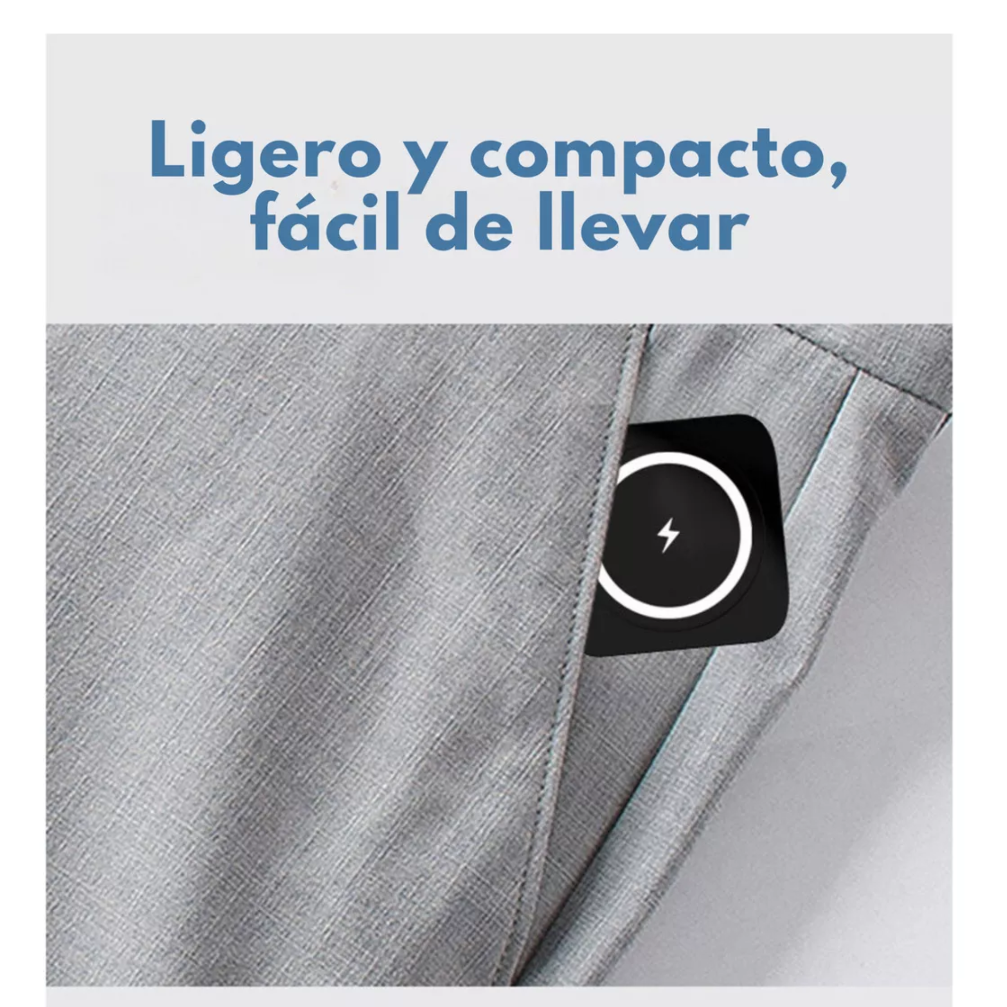 Mr. Gadgets Cargador Inalámbrico 3 En 1 Plegable Magnético Soporte Estacion De Carga Rapida 15w Qi Para iPhone, AirPods, Apple Watch, Color Negro