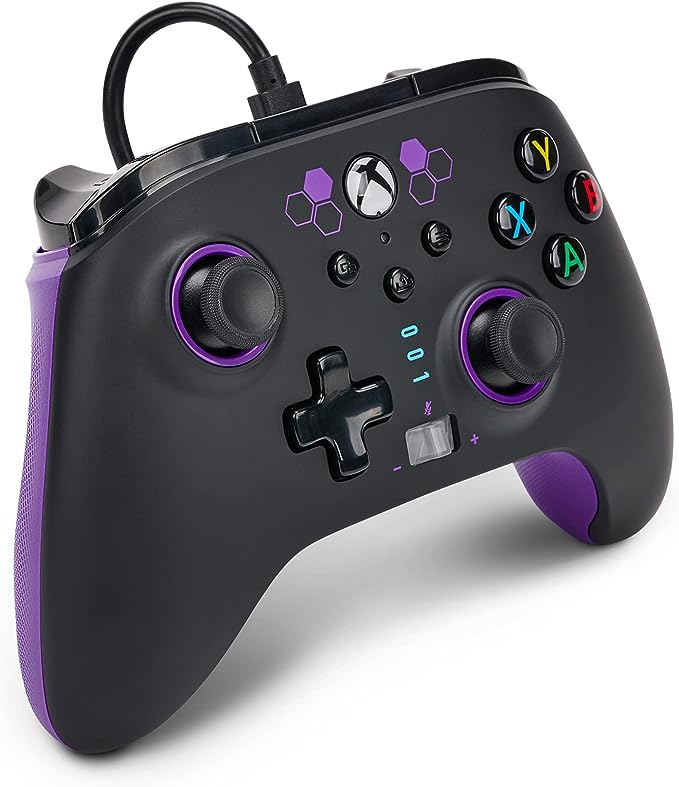 PowerA Control Mejorado Alámbrico para Xbox Series X|S - Purple Hex - Standard Edition.