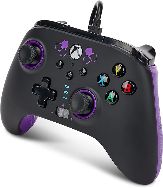 PowerA Control Mejorado Alámbrico para Xbox Series X|S - Purple Hex - Standard Edition.