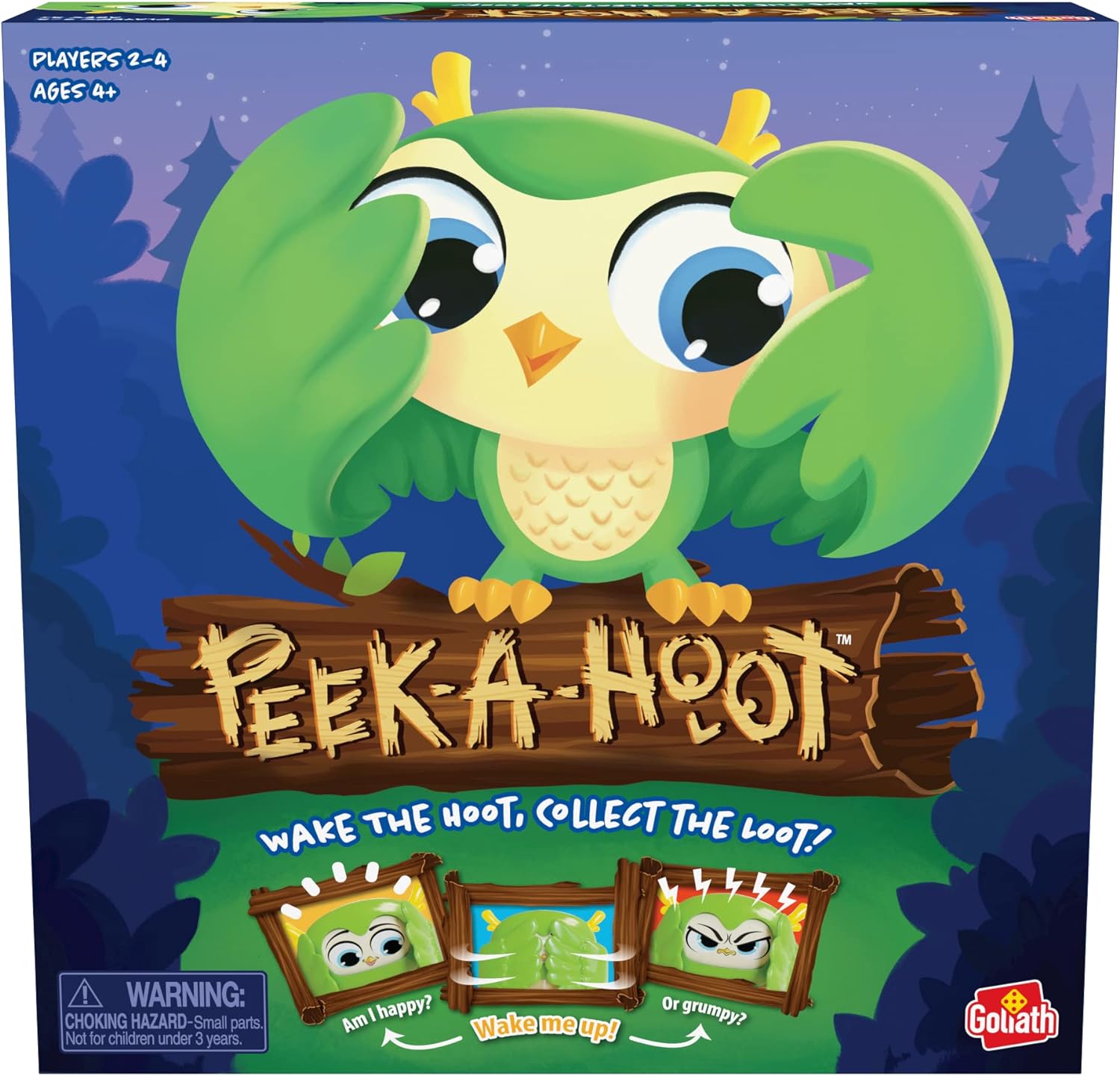 Peek-A-Hoot Inglés Goliath Juego 2 a 4 Jugadores