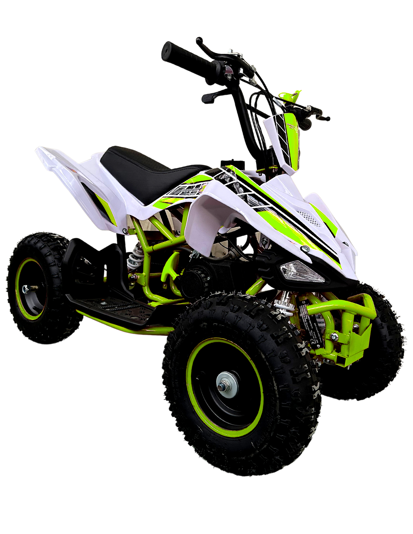 Motocicleta Infantil Shahoma ATV03 Cuatrimoto 49cc Verde y Blanca