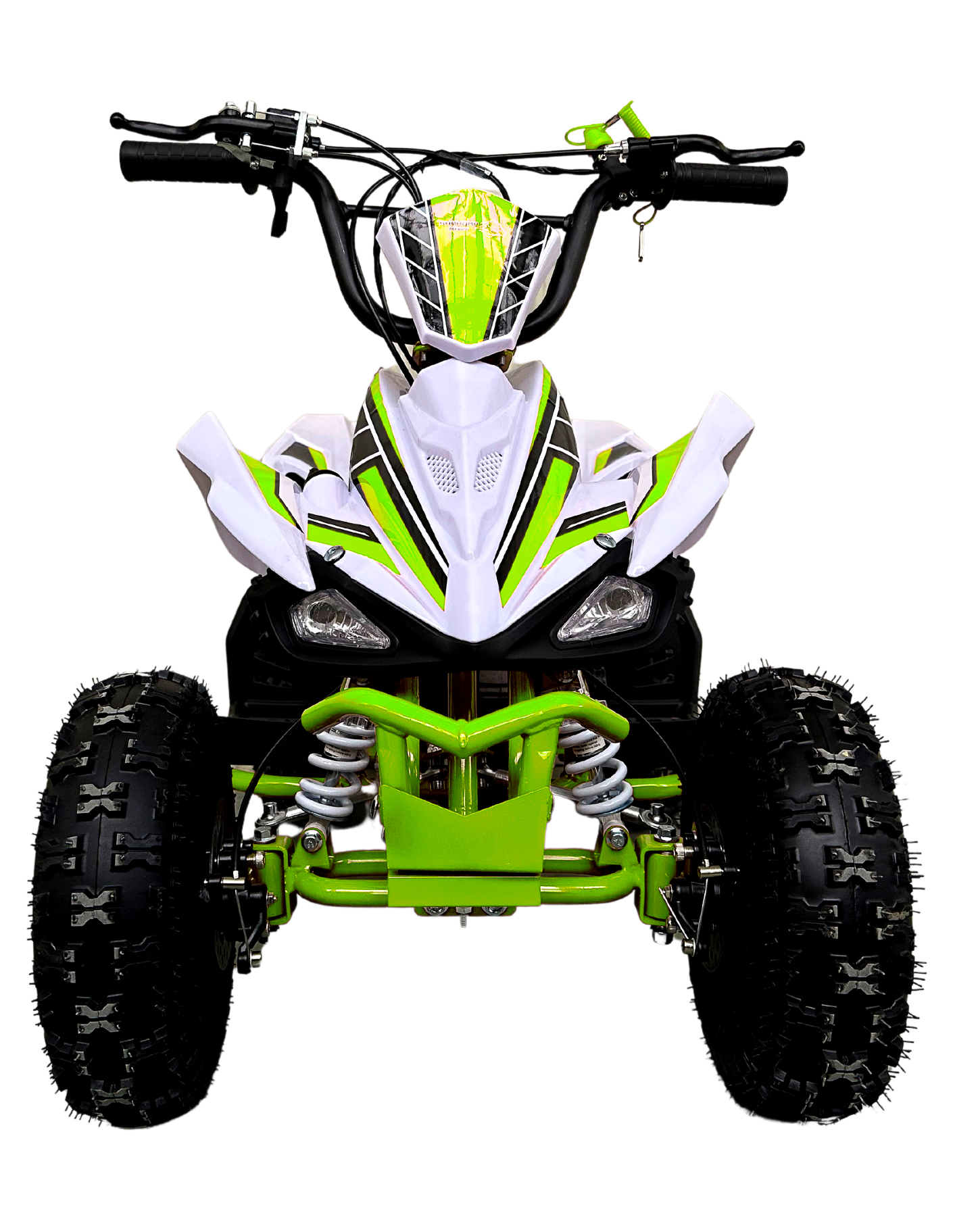 Motocicleta Infantil Shahoma ATV03 Cuatrimoto 49cc Verde y Blanca