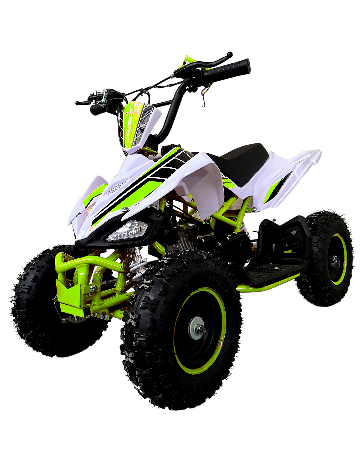 Motocicleta Infantil Shahoma ATV03 Cuatrimoto 49cc Verde y Blanca