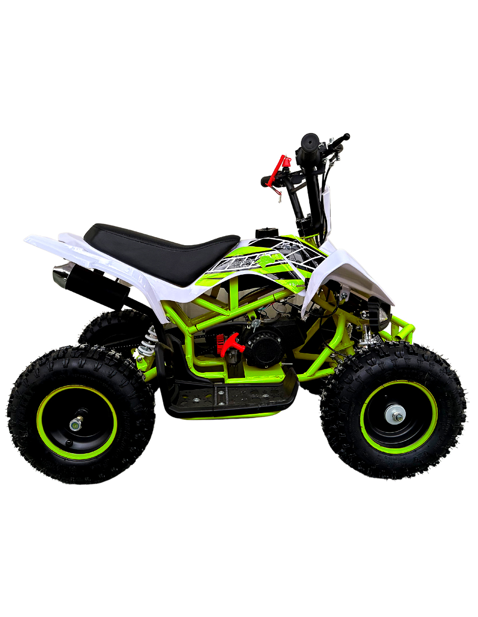Motocicleta Infantil Shahoma ATV03 Cuatrimoto 49cc Verde y Blanca