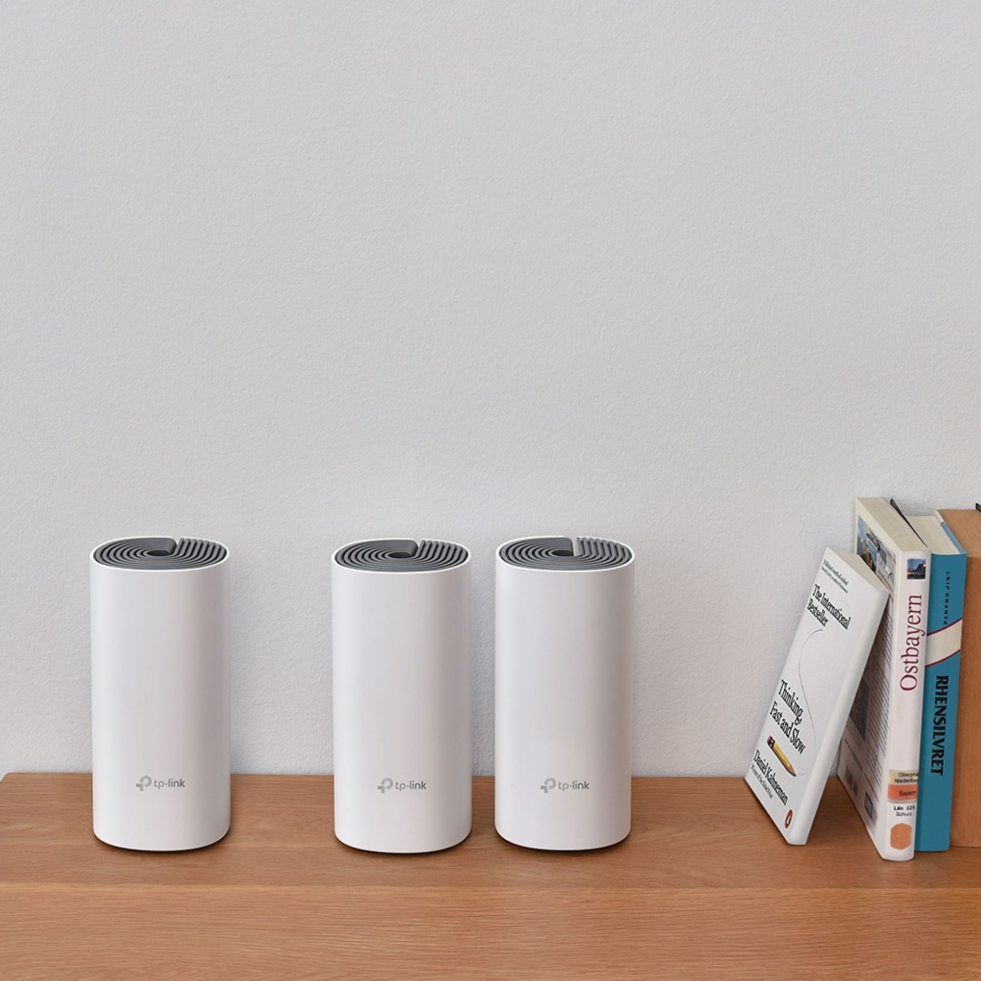 Sistema Wi-Fi Mesh TP-Link Deco E4 (3-pack), AC1200, de doble banda, Blanco.