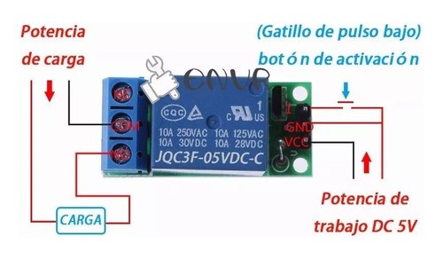 Modulo Relevador Relay 1 Canal 5v Rele Arduino 5 pzs