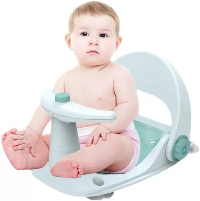 A Asiento Bañera Ducha Portátil Bebe Infantíl Respaldo (VERDE).