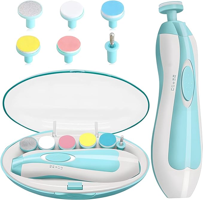 A AXIDUN-Lima de uñas para bebé, Cortaúñas para bebé, Pulidora de uñas para bebé, Cortaúñas Versátiles