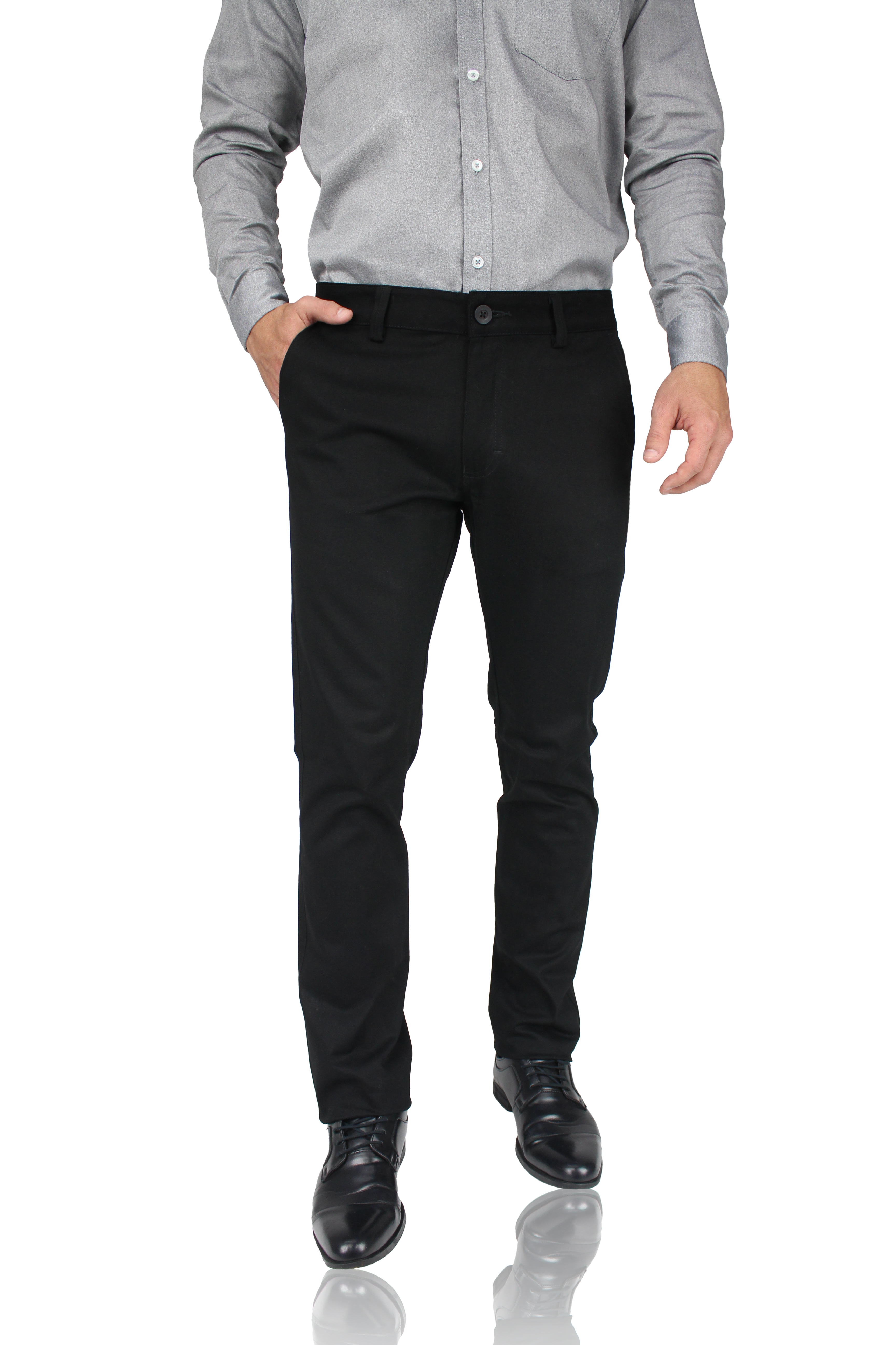 Pantalón de vestir para hombre corte Slim fit marca Rams Cottons