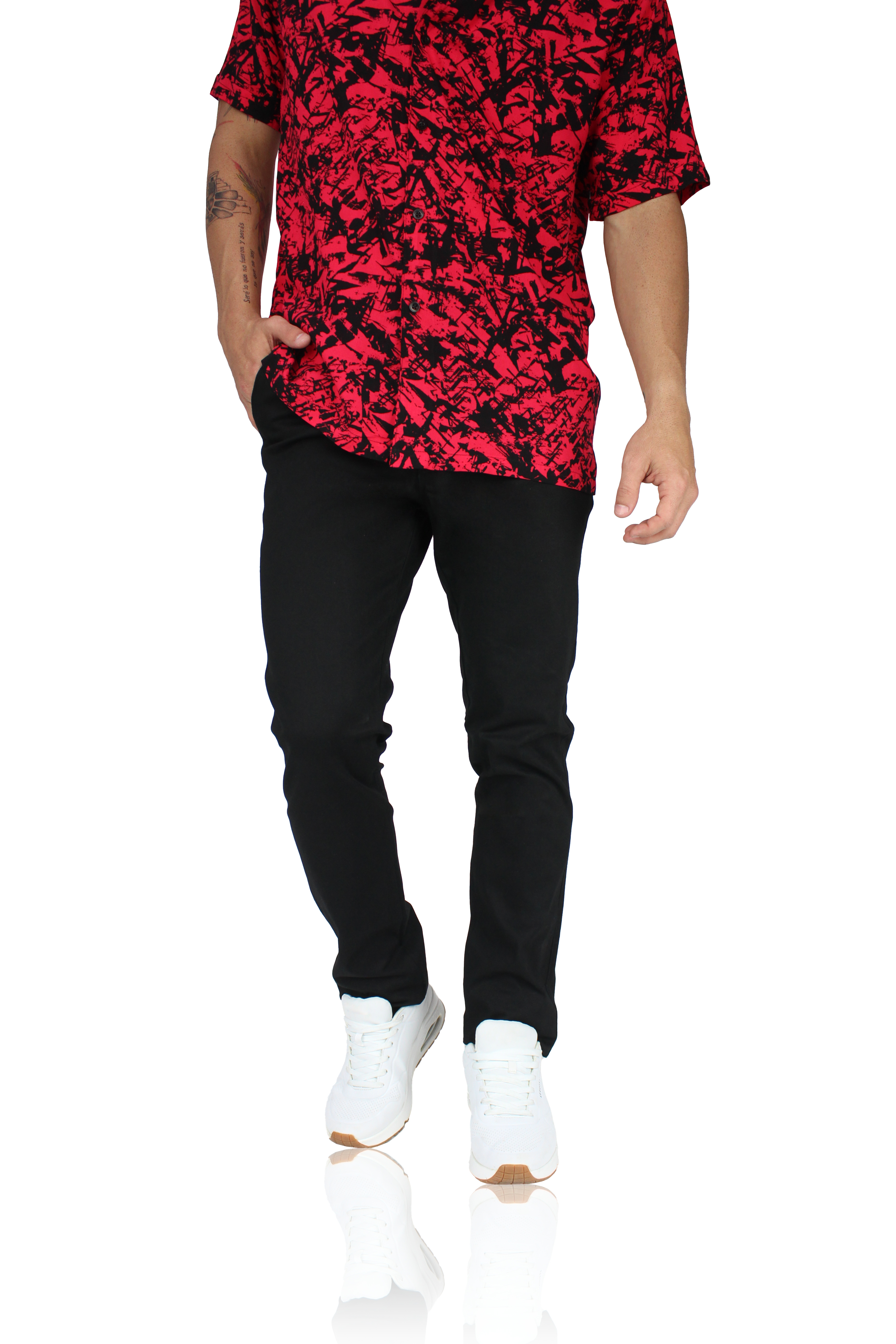 Pantalón de vestir para hombre corte Slim fit marca Rams Cottons