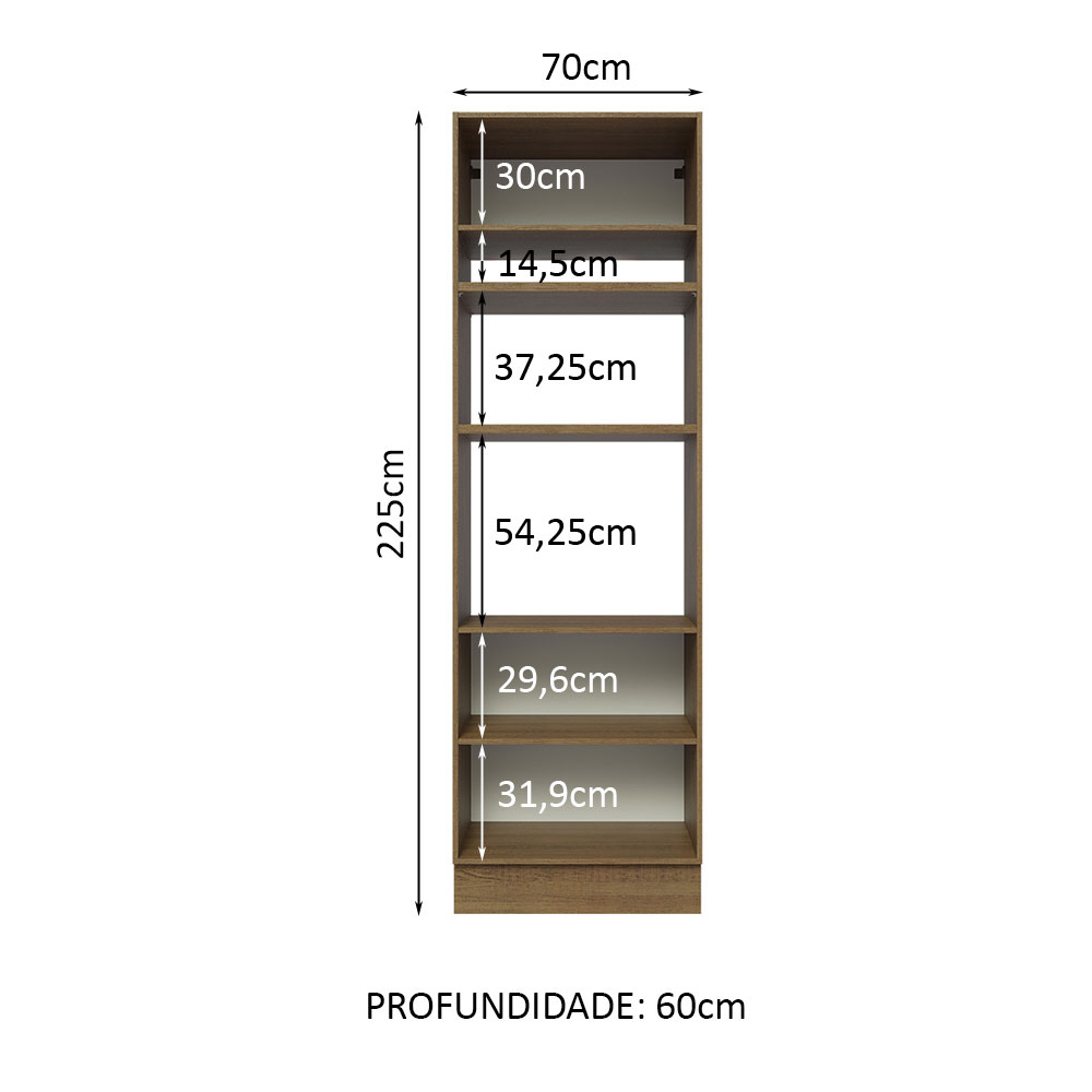 Alacena de Cocina para Horno Madesa Lux 70cm MG.