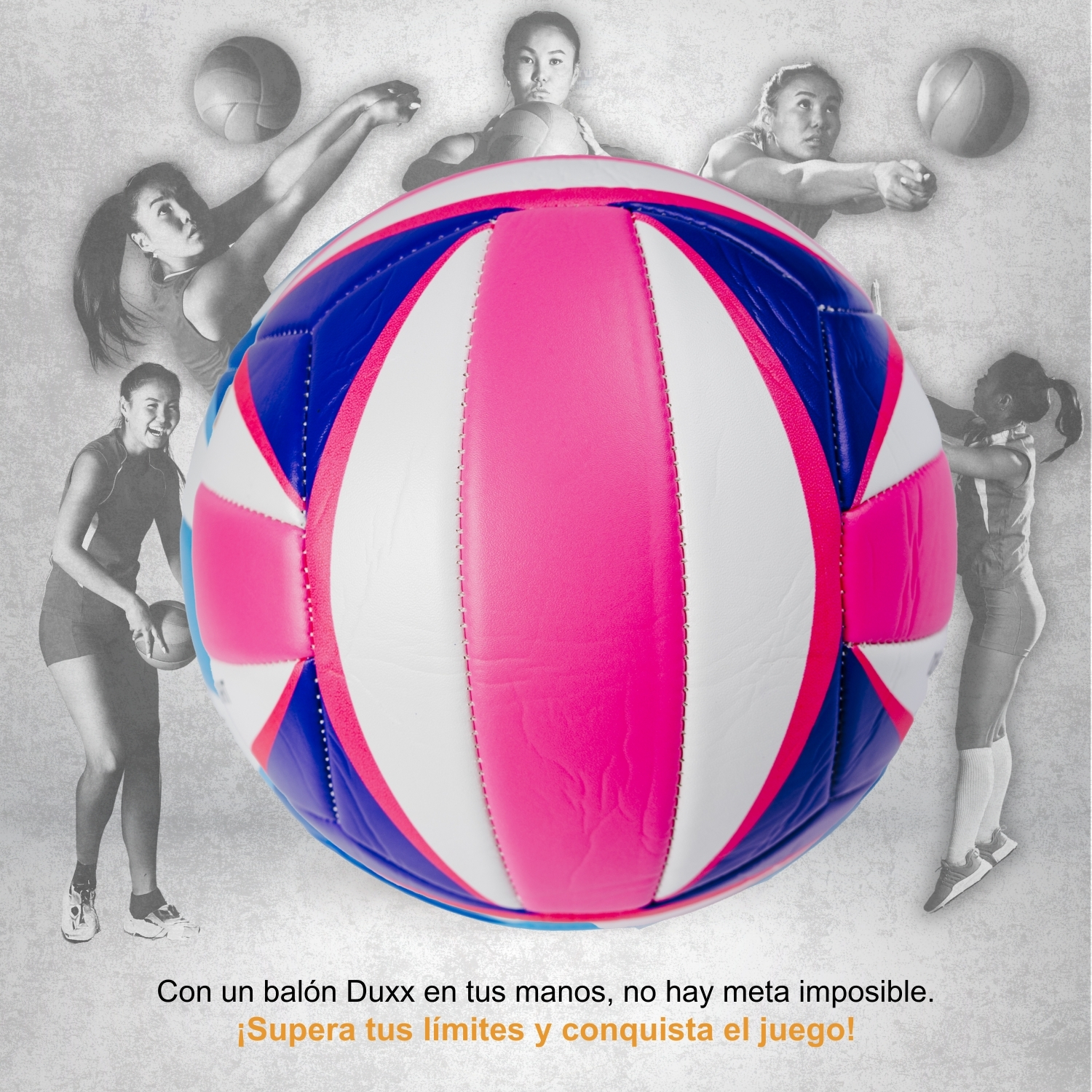 Balón Voleibol Duxx PVC #5 Rosa Morado