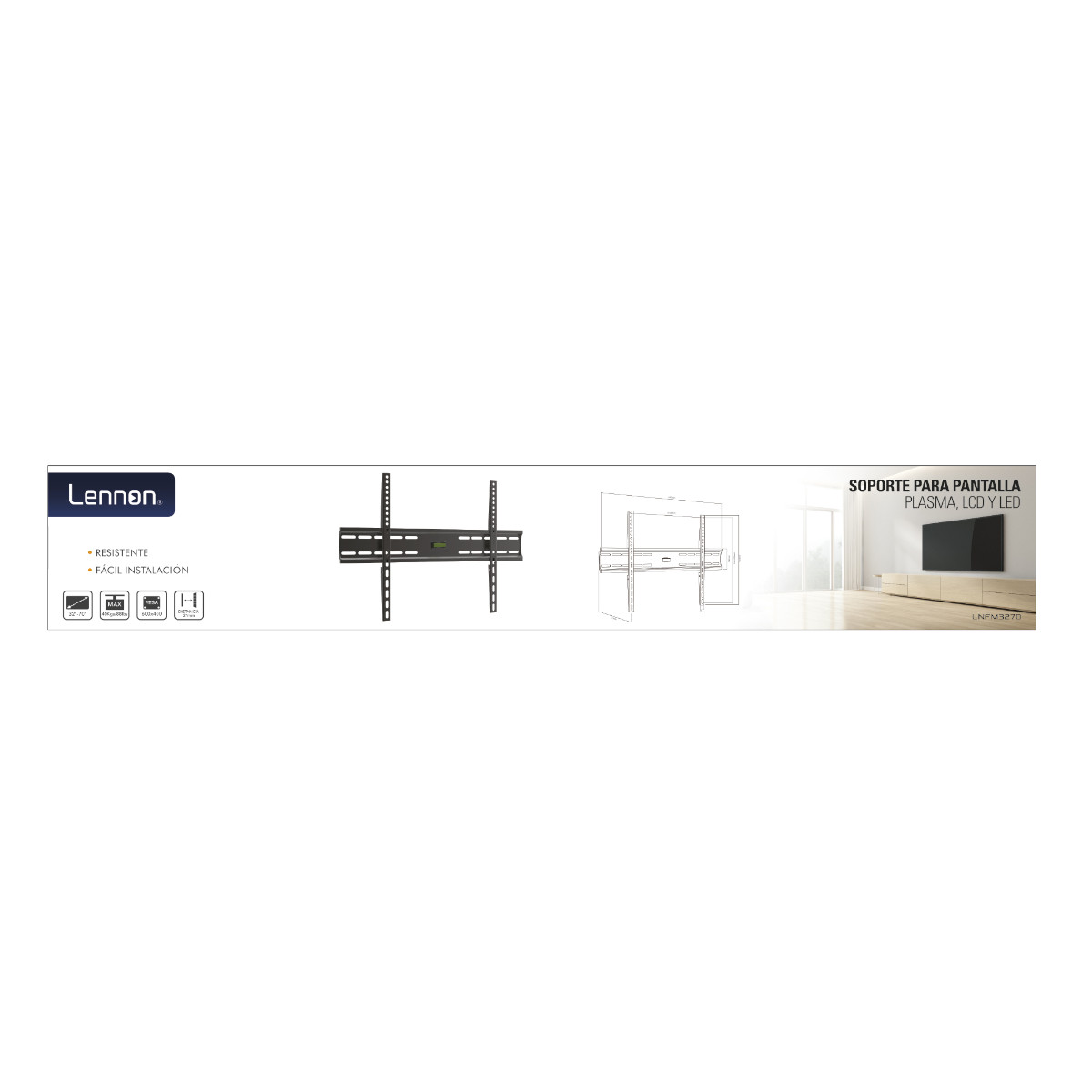 Soporte TV LENNON LN-FM3270 Vesa MAX 600x400 -40kg 32-70".