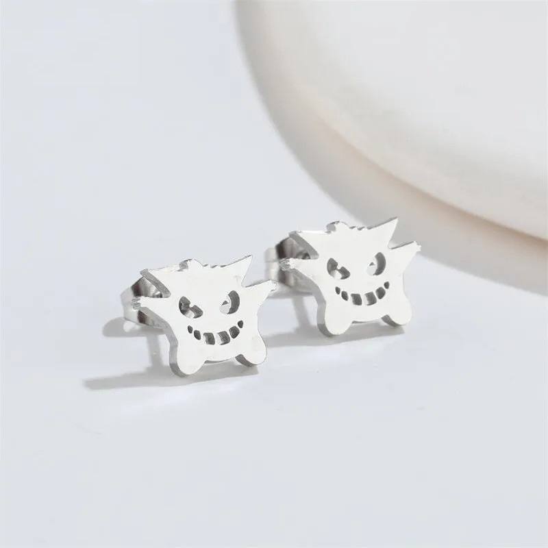 Aretes Pendientes Anime Gengar Moda Fiesta Regalo
