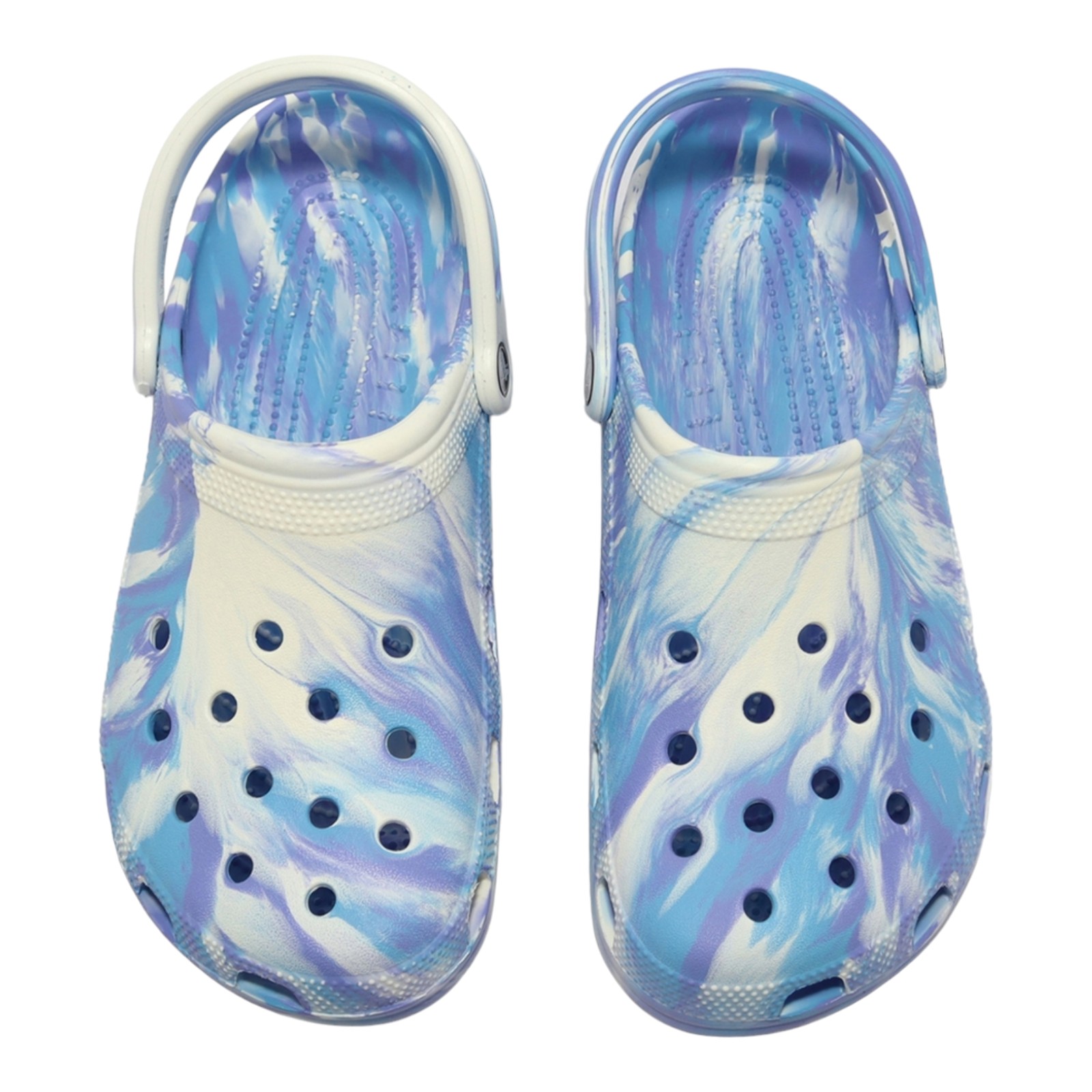 SANDALIAS CROCS HOMBRE AZUL CROCS CLASSIC MARBLED CLOG WHI/OXGN 2068671FK.