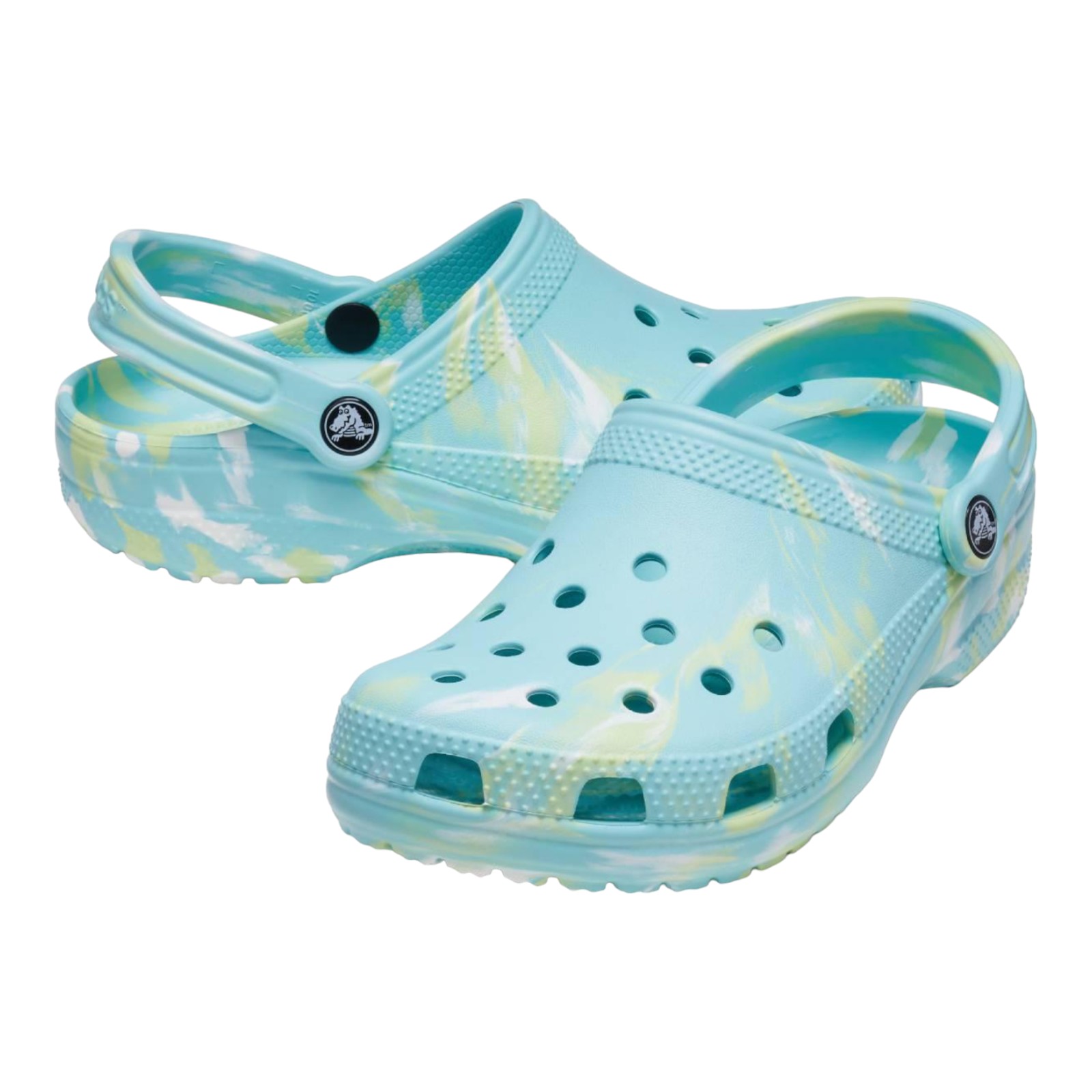 SANDALIAS CROCS UNISEX VERDE CROCS CLASSIC MARBLED CLOG PUW/MLT 2068674SU.
