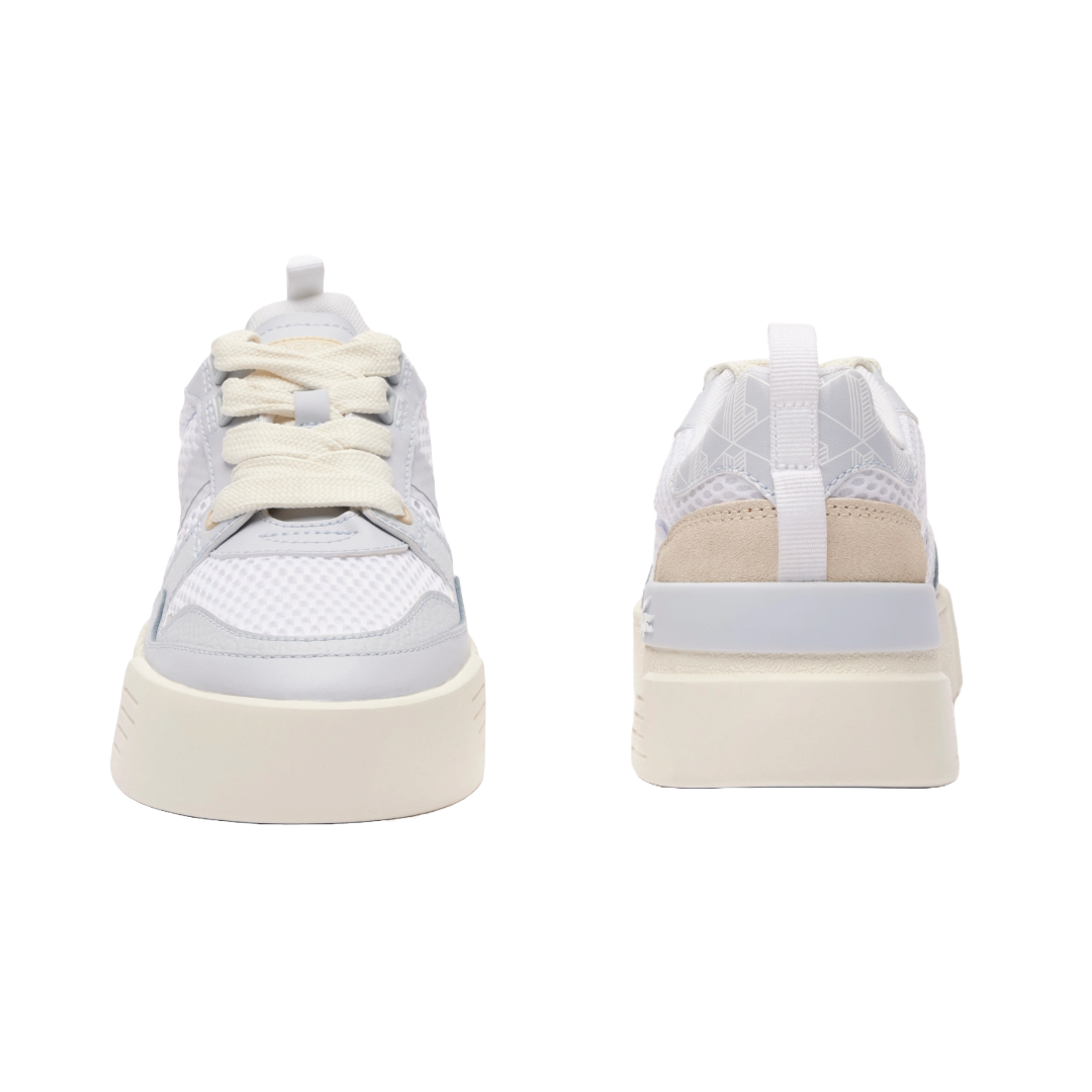 Tenis De Mujer Lacoste L002 223 3 Tela Con Monograma.