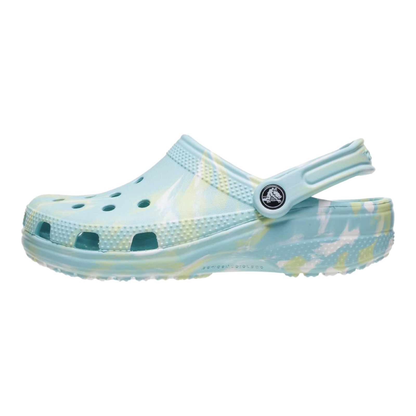 SANDALIAS CROCS UNISEX VERDE CROCS CLASSIC MARBLED CLOG PUW/MLT 2068674SU.