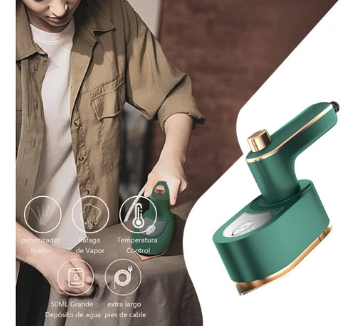 Mini Plancha Vapor De Mano Portátil Vapor Ropa De Viaje