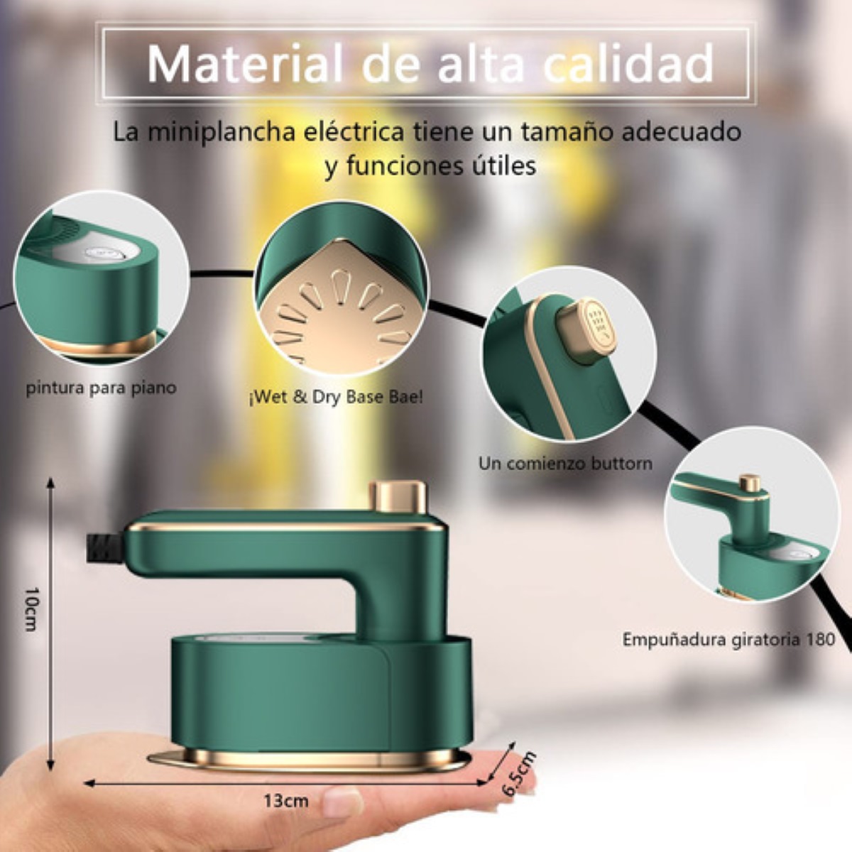 Mini Plancha Vapor De Mano Portátil Vapor Ropa De Viaje