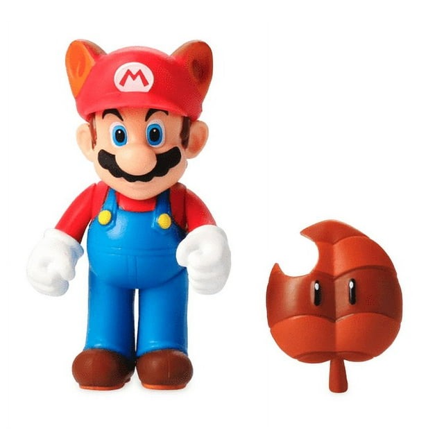 Figura Super Mario Acción Mapache Hoja Accesorios Colección Regalo