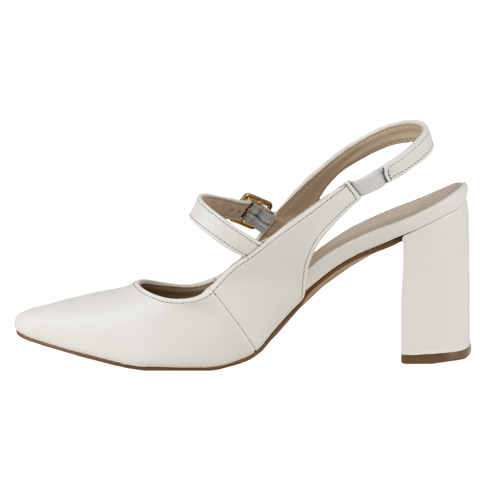 Zapatilla Mujer Latte Destalonada Tacon Lady Paulina 26804.