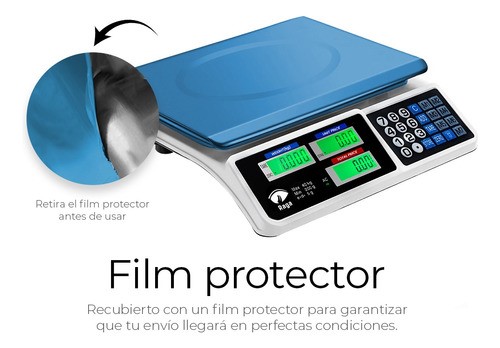 Bascula Digital 40 Kg Comercial Pantalla Lcd Función Tara