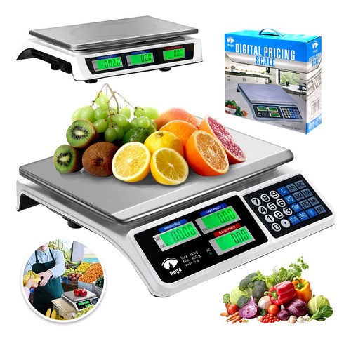 Bascula Digital 40 Kg Comercial Pantalla Lcd Función Tara