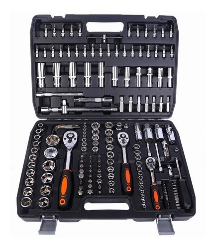 Set Herramientas Juego De Dados 171 Pcs Llaves Con Estuche