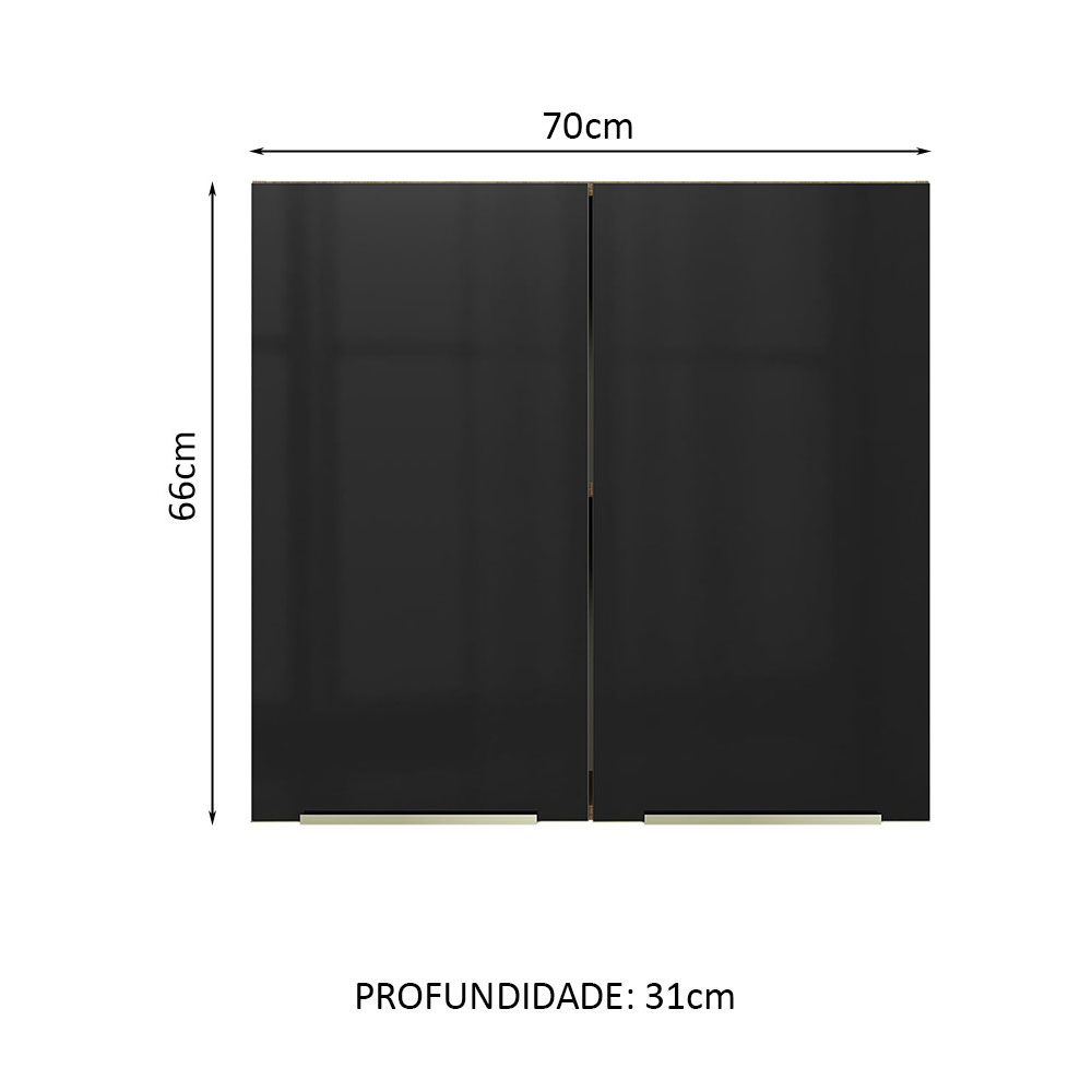 Alacena Gabinete Superior Cocina Madesa Lux 70cm MN.