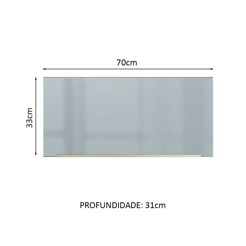 Alacena Gabinete Superior Cocina Madesa Lux 1 Puerta 70cm MG.