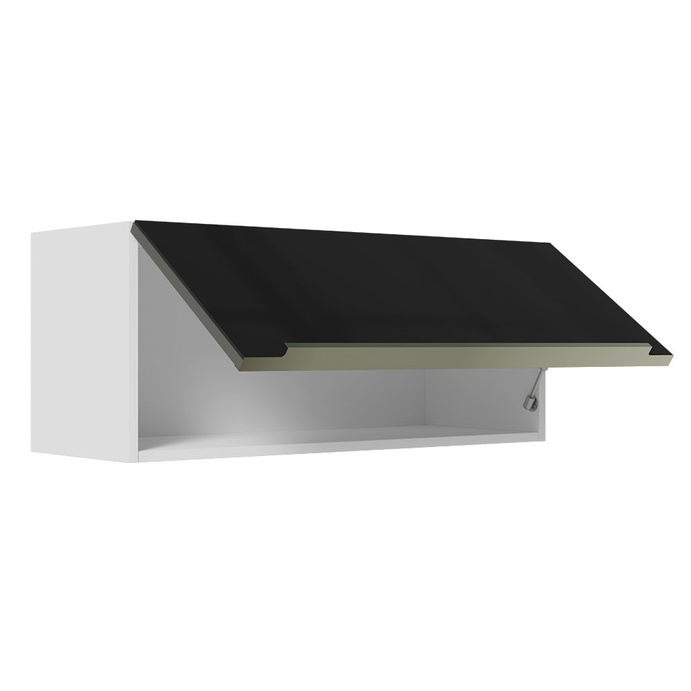 Alacena Gabinete Superior Cocina Madesa 1 Puerta Lux 80cm BN.
