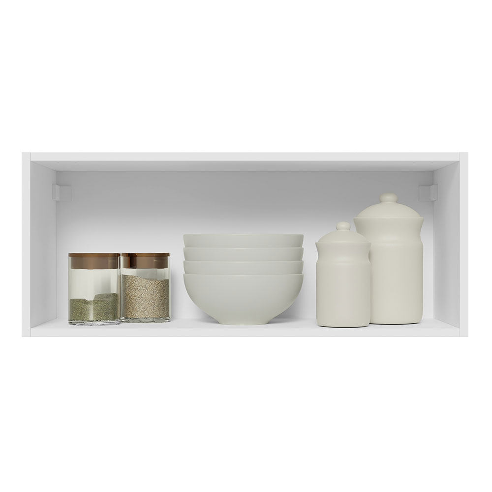 Alacena Gabinete Superior Cocina Madesa 1 Puerta Lux 80cm BN.