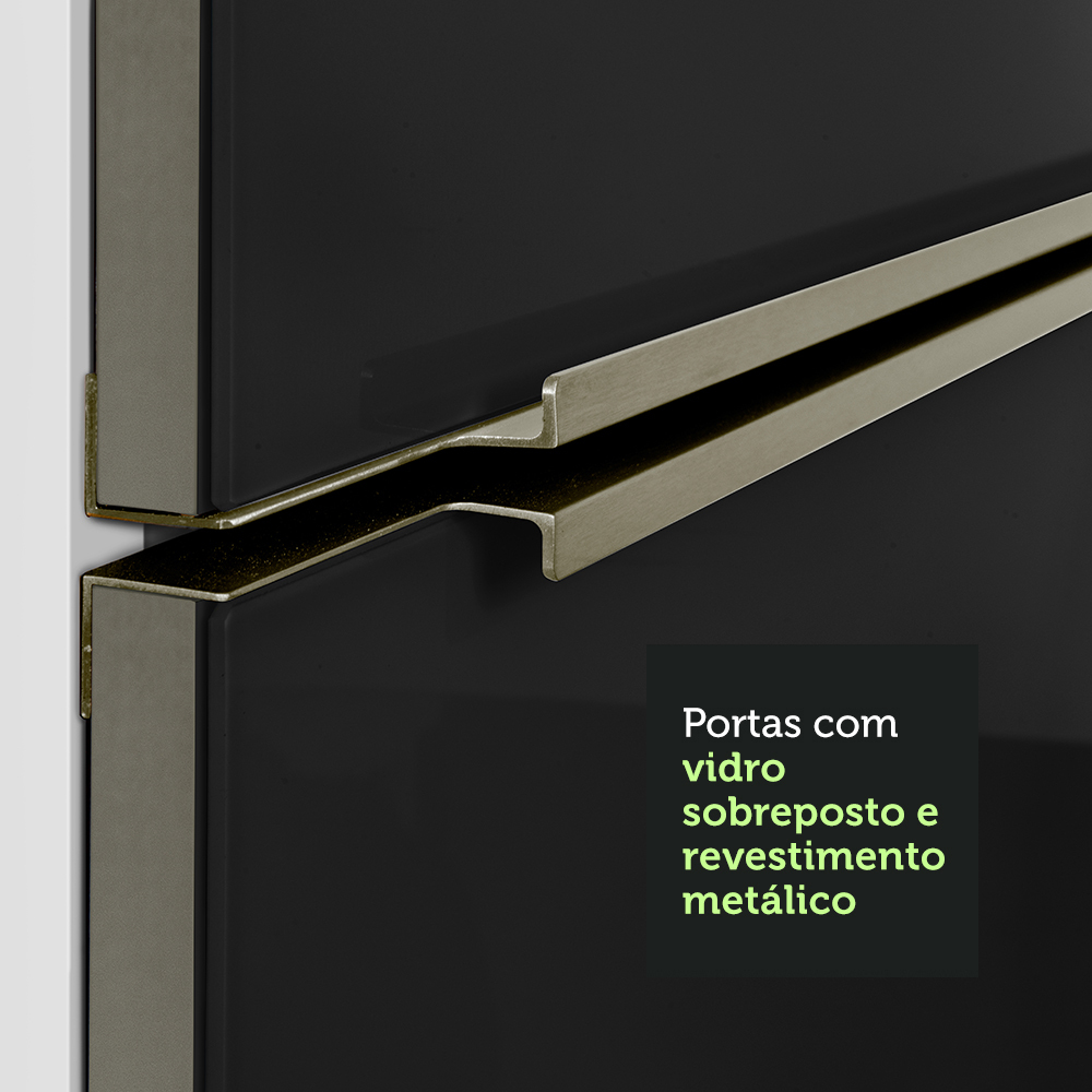Mueble de Cocina Puerta-Refrigerador Madesa Lux BN.