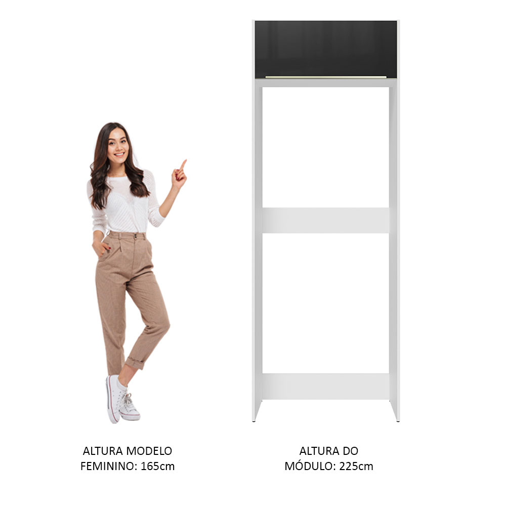 Mueble de Cocina Puerta-Refrigerador Madesa Lux BN.