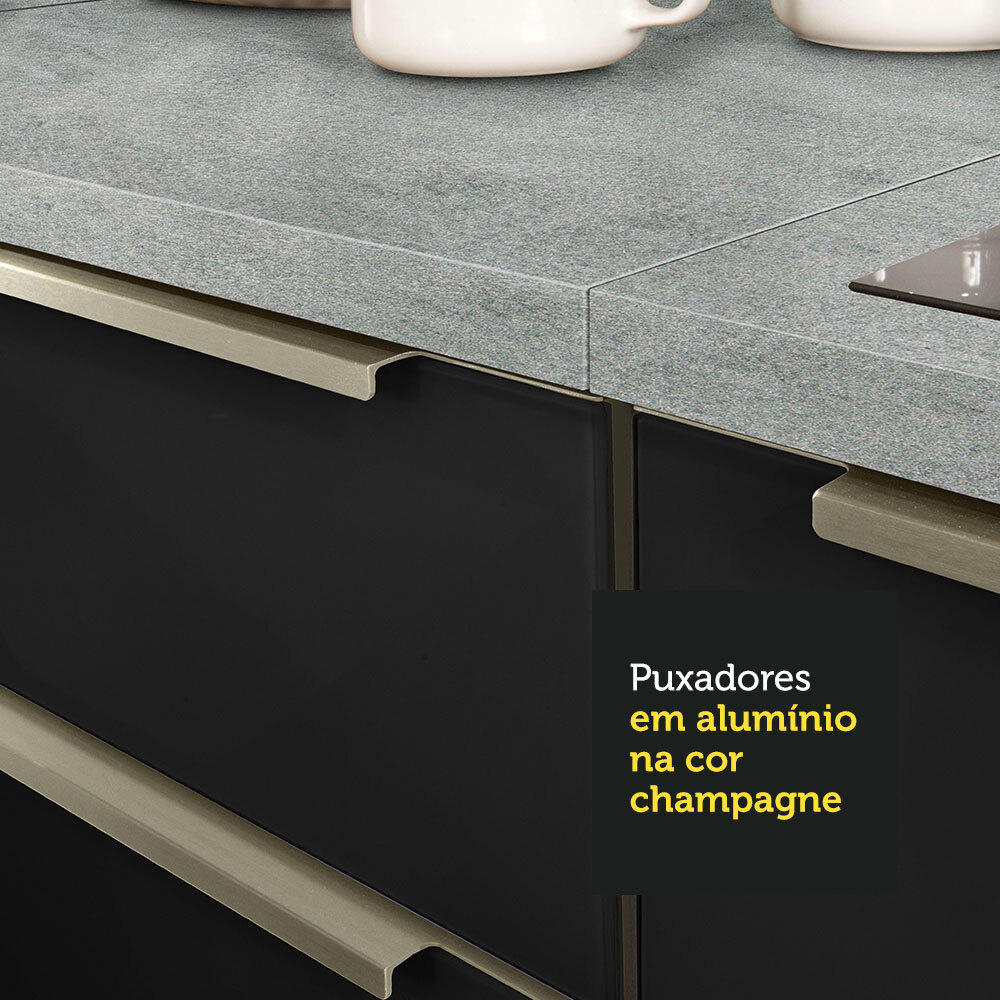 Mueble de Cocina Puerta-Refrigerador Madesa Lux BN.