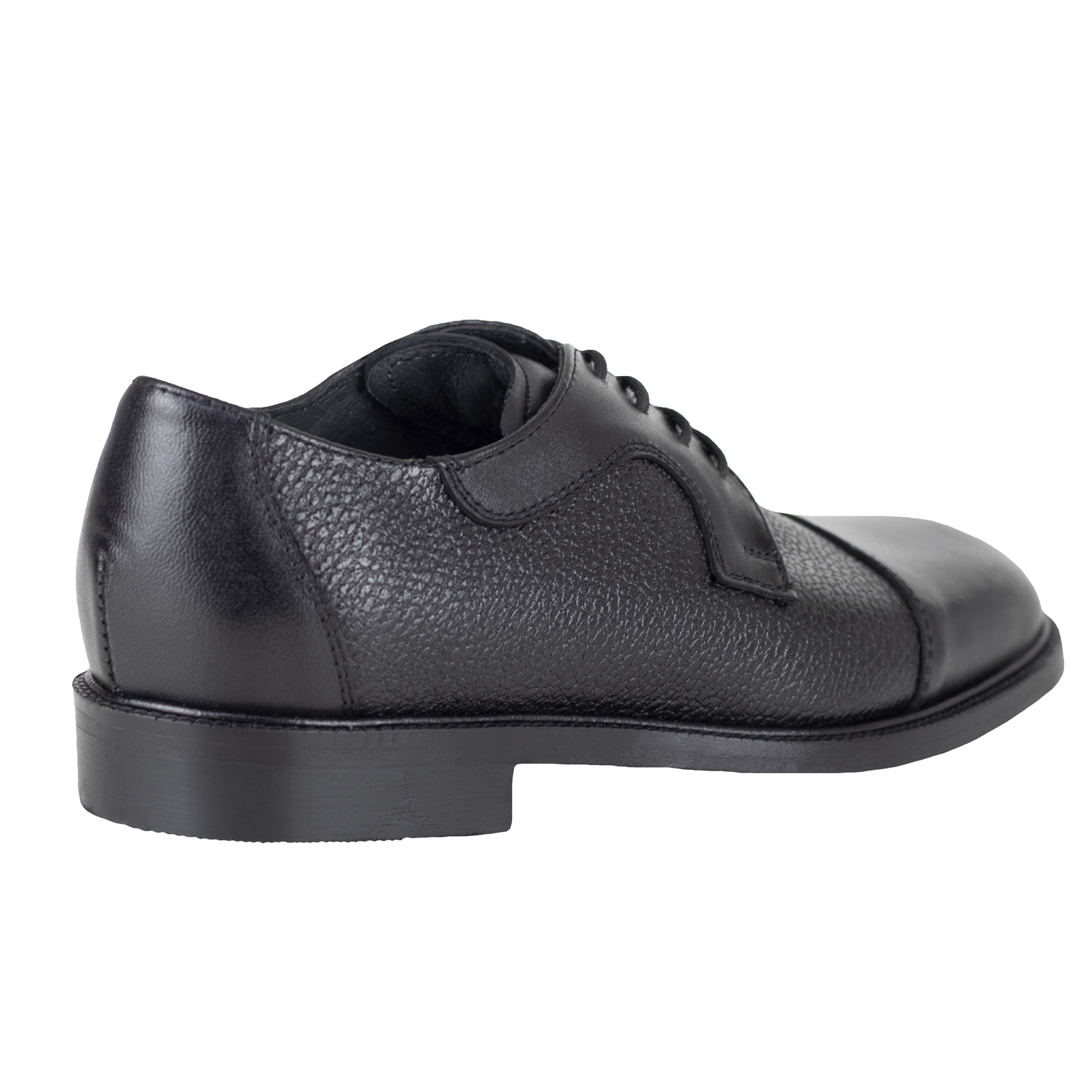 Zapato Oxford Vestir Hombre Bond Suela De Cuero 81037 Negro.