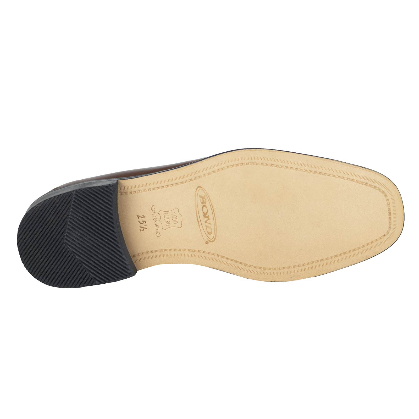 Zapato Derby Hombre Semivestir Suela De Cuero Bond 12615 Tan.