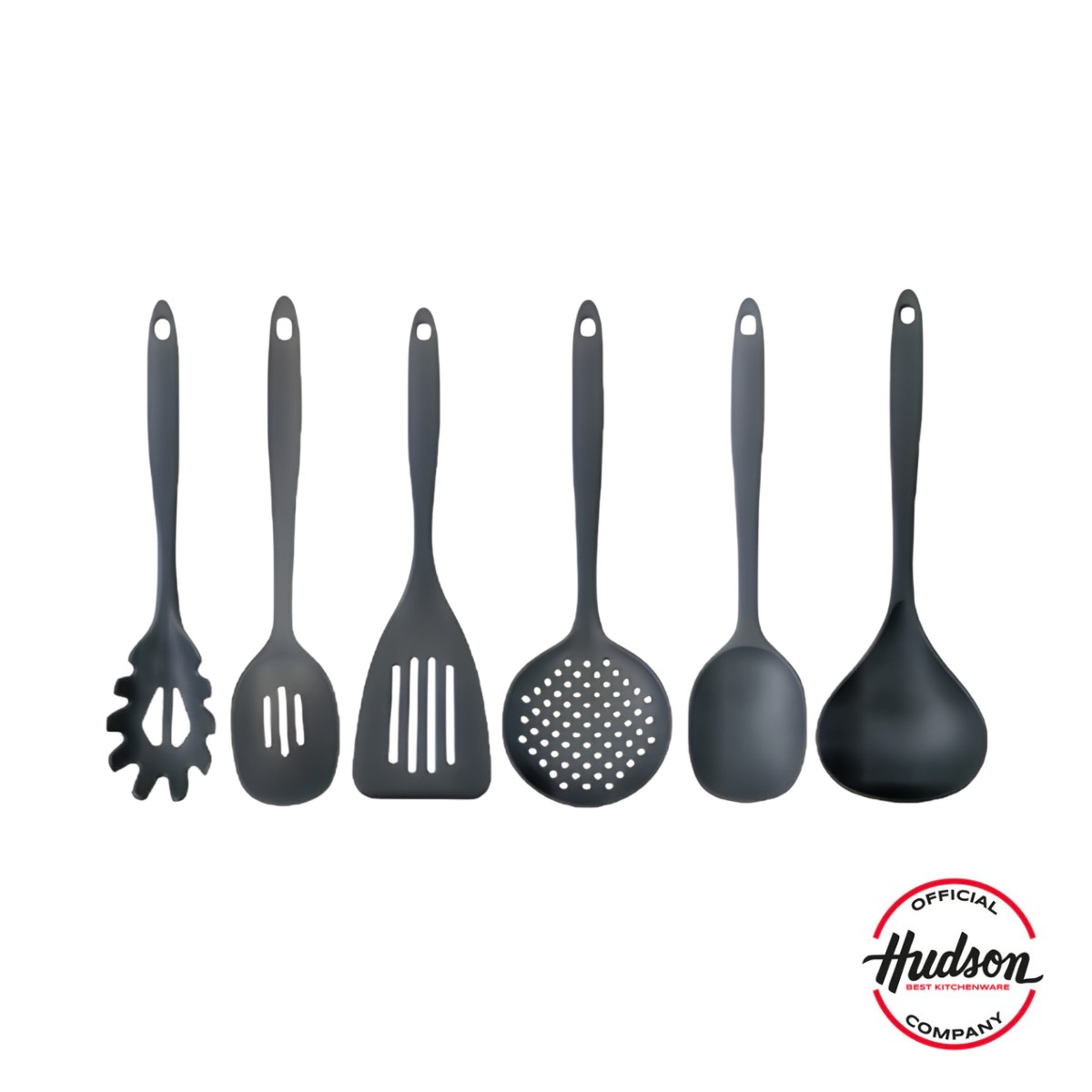Batería Cocina HUDSON 18 piezas aluminio antihaderente negro.