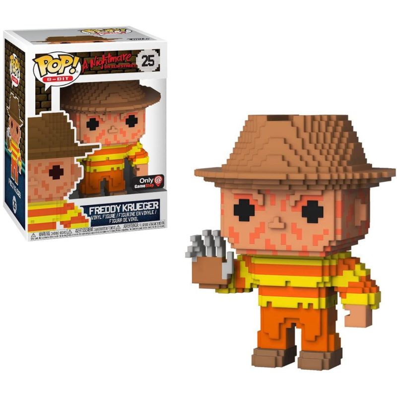 Funko Pop 8-Bit Nightmare on Elm Street Freddy Krueger 25 Gamestop Exclusive