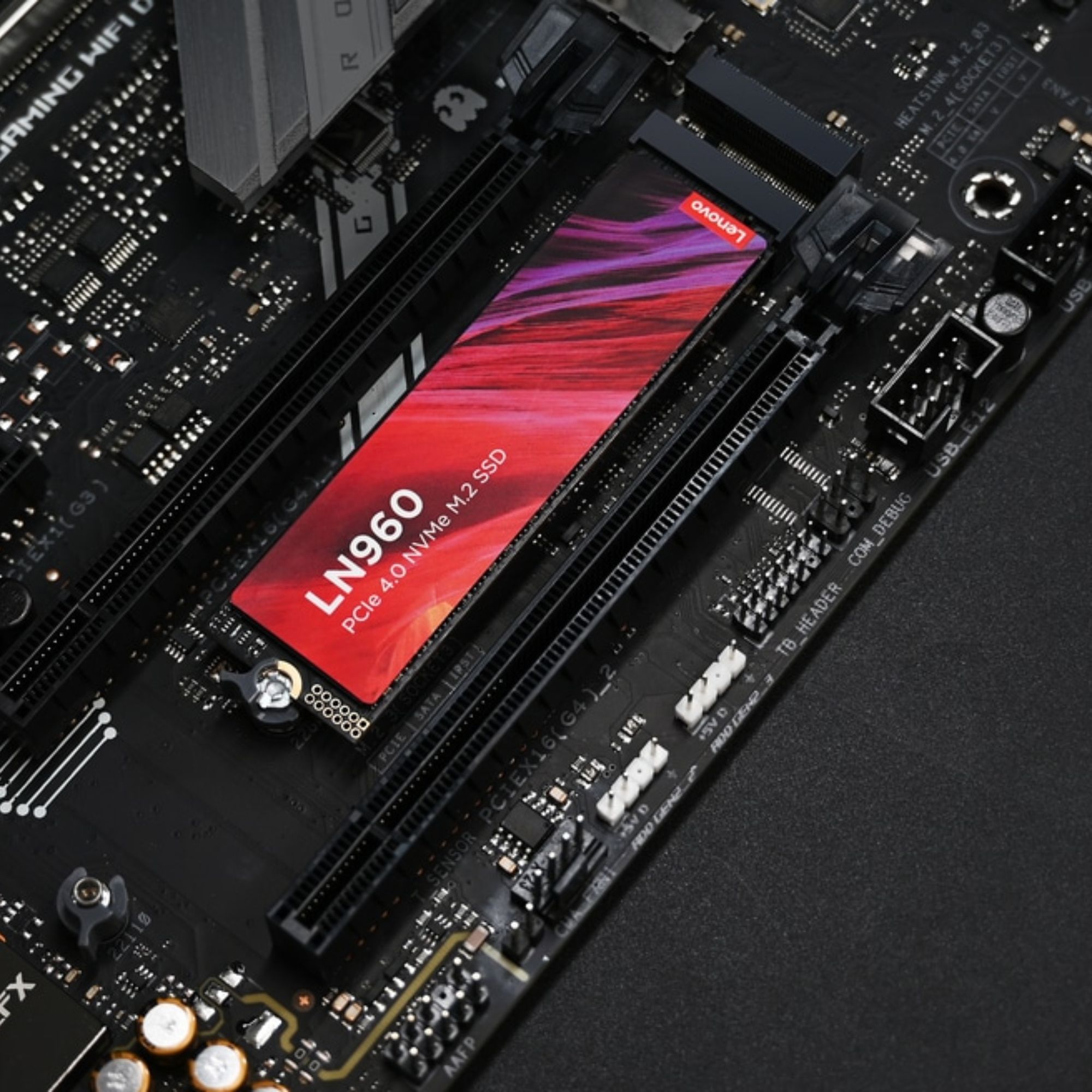 Unidad de Estado Sólido Lenovo LN960 de 4 TB, M2 2280, NVMe PCIe Gen 4X4, 7400/6500 MB/s.