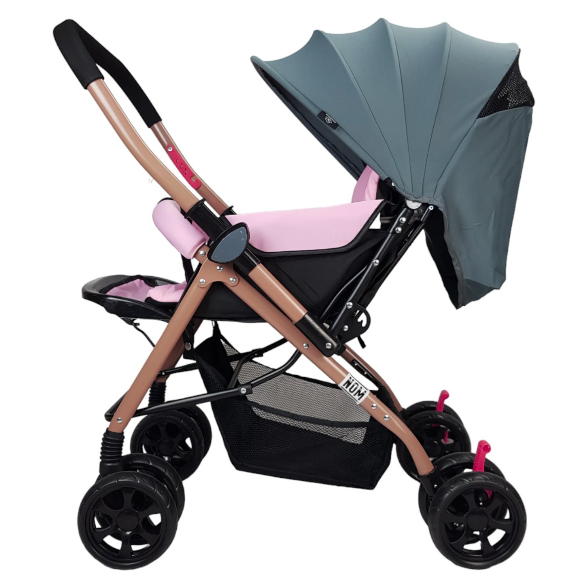 Carriola para Bebe Asiento con Posiciones, Reversible, Compacta - Rosa