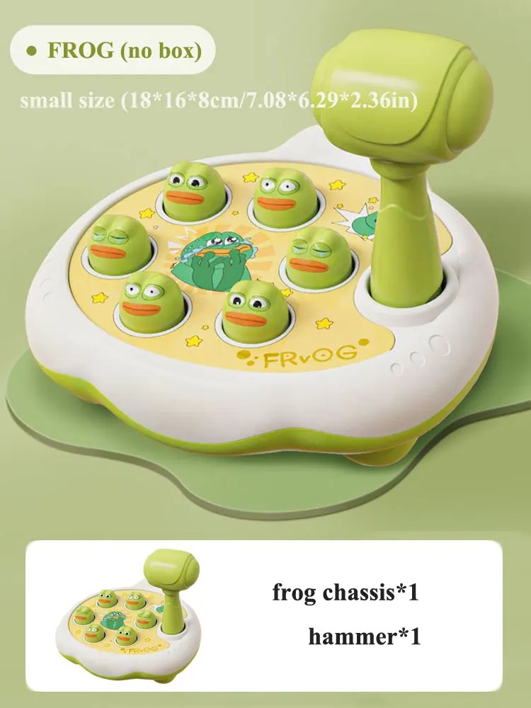 Juguete Montessori Pato Rana Cerdo Bebé Juego Aprendizaje Creativo Didáctico Martillo 12a24 meses ROSA