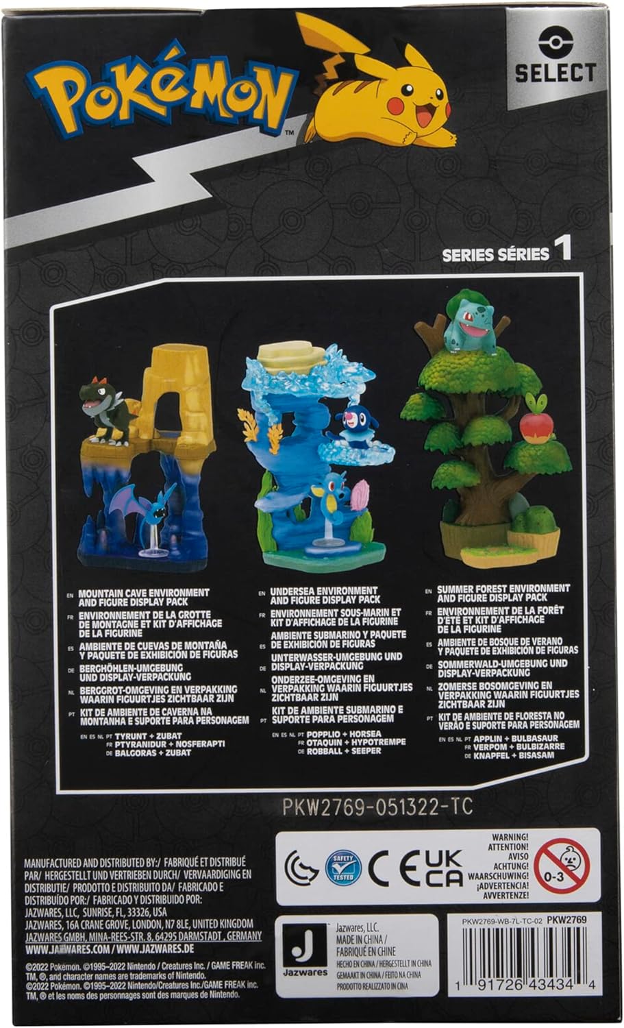 Figura Pokemon Select Underwater Environment Bajo el Agua Horsea Popplio