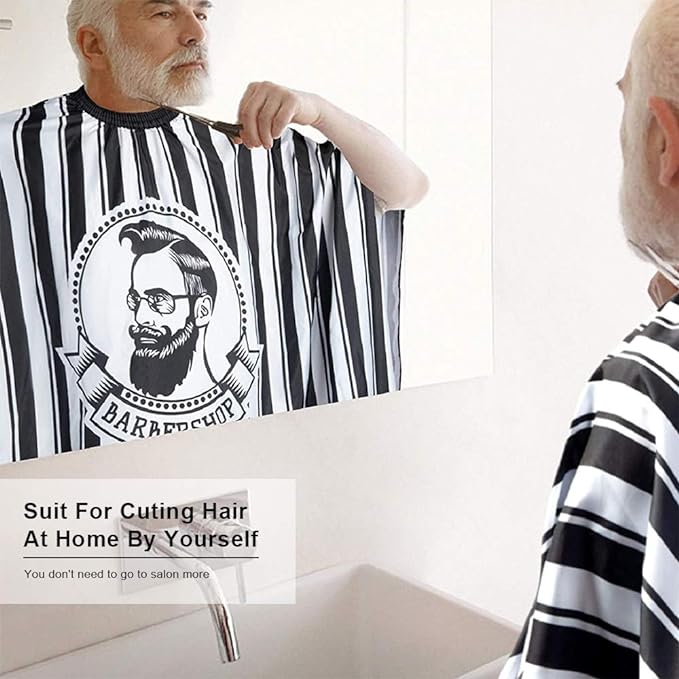 Capa De Peluquería Cepillo De Cuello Cepillos Para El Cabello Peluquería Estilista De Barbero Barbería Y Hogar Al Agua Las Manchas Y Antiestática Broches Cabello Perfecto Para Cortar El Pelo Barba.